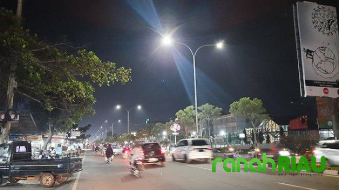 Dishub Pekanbaru Rencanakan Pemasangan Baru Lampu Jalan di 230 Titik