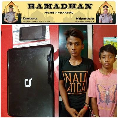 Maling Laptop, 2 ABG Diringkus di Warnet Garuda Sakti