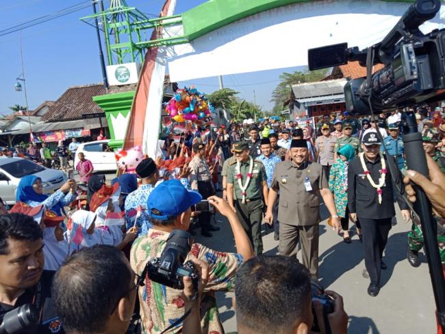  Upacara TMMD Tegal, Sesak Penuh Warga Melihat Hiburan