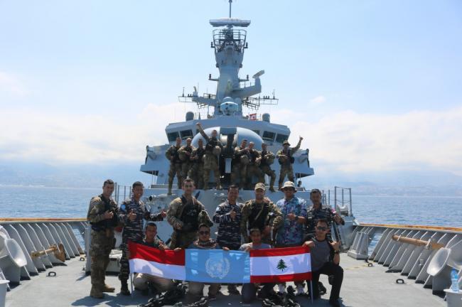 Satgas MTF TNI Berikan Latihan Boarding Kepada Tim VBSS LAF Navy