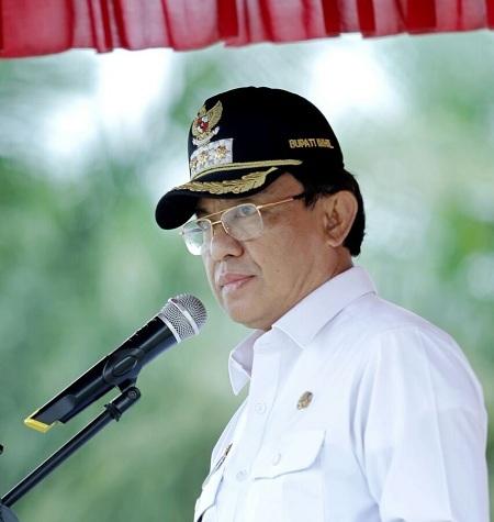 Bupati Inhil minta Camat Kateman Fokus Pembuatan KTP Elektronik