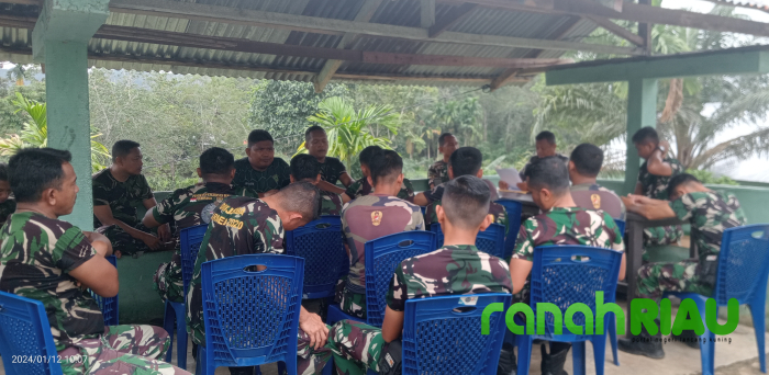 Danramil 08 Kuantan Mudik Ingatkan Anggota Tingkatkan Disiplin dan Jaga Netralitas