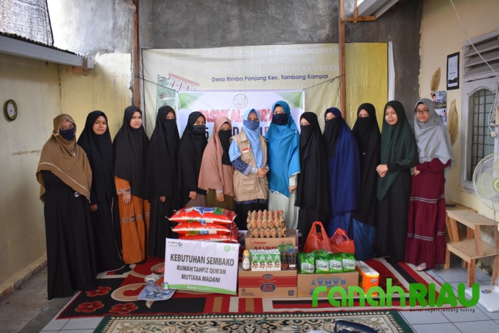 Peduli terhadap dunia Pendidikan, IZI Riau berikan bantuan ke Rumah Tahfidz Mutiara Madani