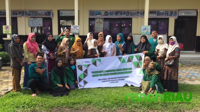 KKN UMRI 2020 Sosialisasikan Pentingnya Peran Guru dan Orang Tua Dalam Pembelajaran Daring