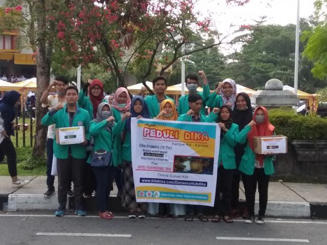 BEM & Keluarga Mahasiswa STMIK Hang Tuah Galang Dana Untuk Dika Anggara..