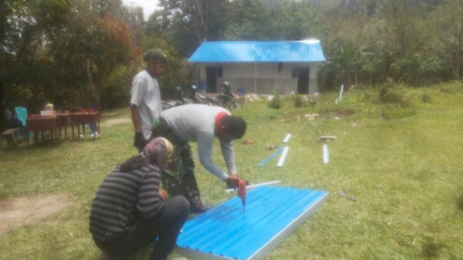 Pelda Abdilah Sempatkan Awasi Pekerjaan Sambil Bekerja