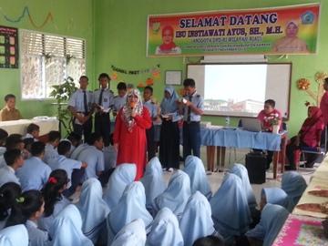 Intsiawati Ayus Sosialisasikan 4 Pilar di Perhentian Raja