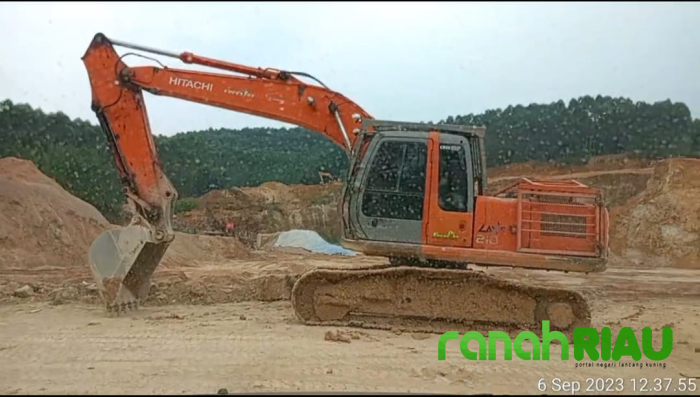 Lobang Besar Terlihat di Kawasan HGU Milik PT.RAPP, Diduga Jadi Galian C