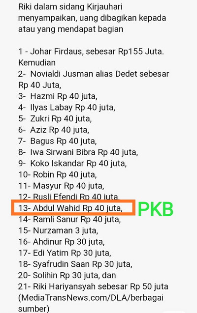 Gamari desak KPK segera seret 62 Anggota DPRD Riau 2014-2019 yang kecipratan aliran dana haram