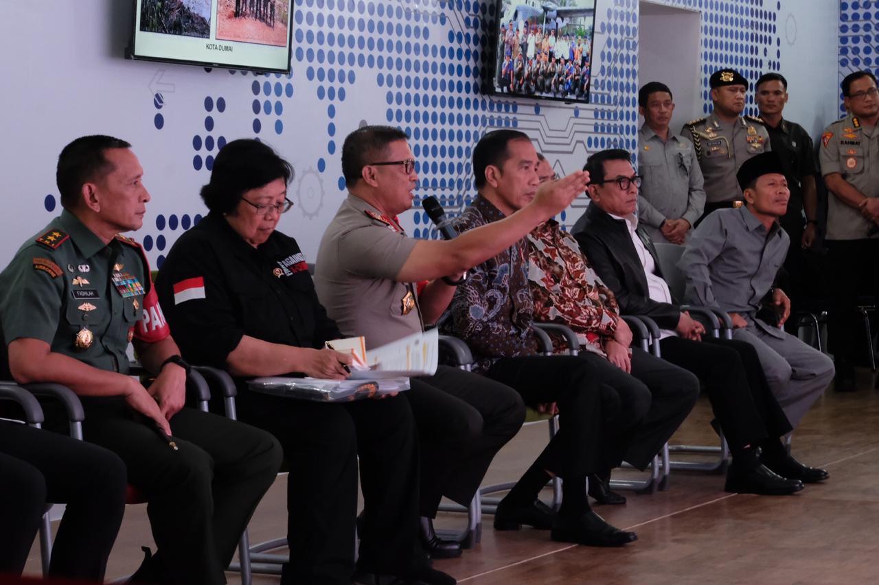 Sebelum menaiki pesawat, Presiden Jokowi berpesan dashboard Lancang Kuning bagus sekali