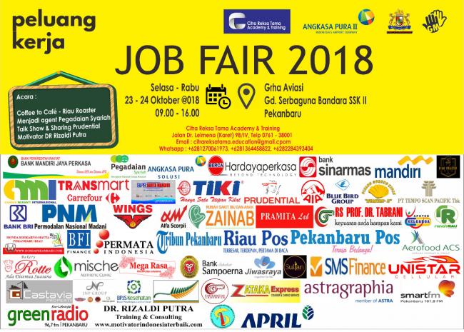 Yukk Hadiri, Job Fair Oktober 2018, Banyak Perusahaan Ternama Ikut Serta..