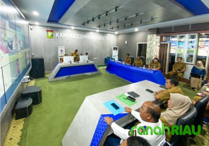 Jaga Stabilitas harga kebutuhan Pokok, Bupati Kampar ikuti zoom Pengendalian inflasi Kemendagri