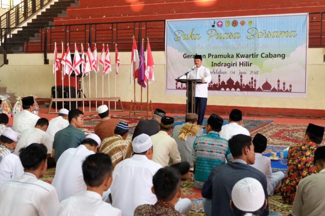 Sekda Inhil Buka Puasa Bersama Kwarcab 04.02 Gerakan Pramuka Inhil