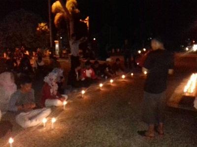 Tuntut Hak Guru, ISPP Hidupkan Seribu Lilin