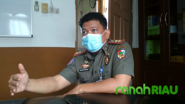 Satpol PP Pekanbaru tunggu surat Eksekusi Pemilik Ruko yang langgar Garis Sepadan Bangunan