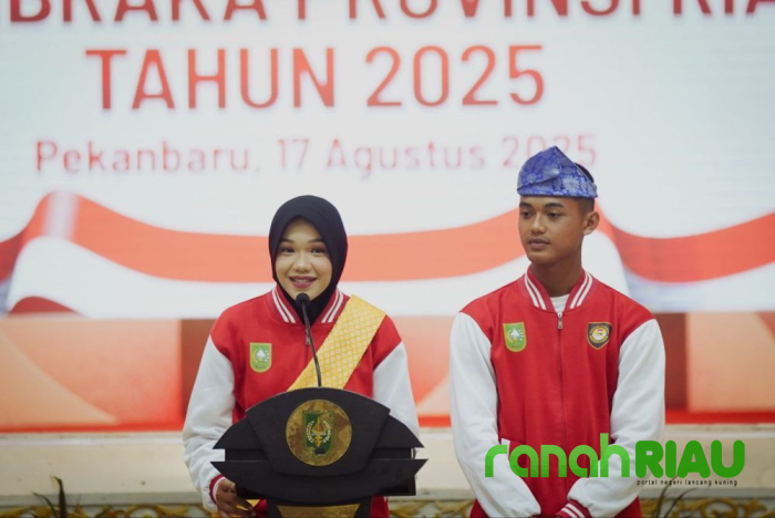 Momen Spesial Malam ramah tamah Anggota Paskibraka Riau 2025 dengan Gubenur Abdul Wahid