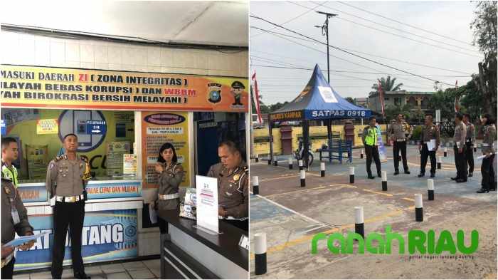 Ditlantas Polda Riau Adakan Penilaian Program Quick Wins di Satpas SIM Polres Kampar