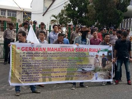 Di Demo Warga Sakai, PT. Arara Abadi Dialoq dan Sepakati Hal ini..