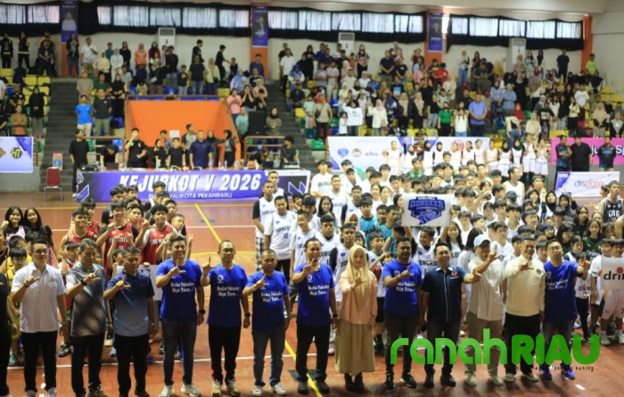 Kejurkot V Perbasi Pekanbaru: Rekor Turnamen Basket Terbesar resmi Dimulai