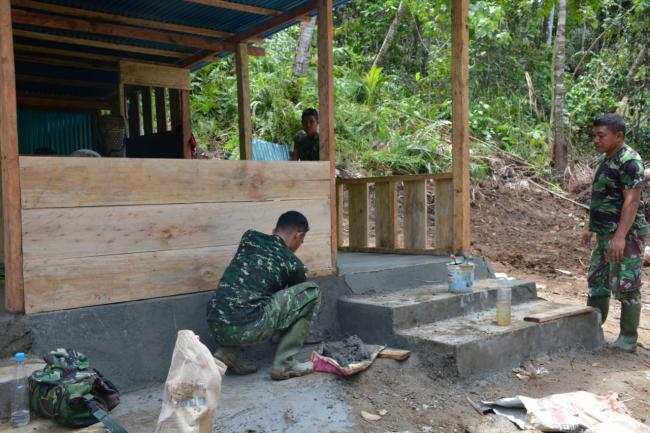 Kantin TMMD Mulai Pengacian dan Disempurnakan