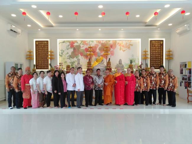 Asisten Bupati Bengkalis Resmikan Gedung Pertemuan Vihara Pubbarama Buddhist Center