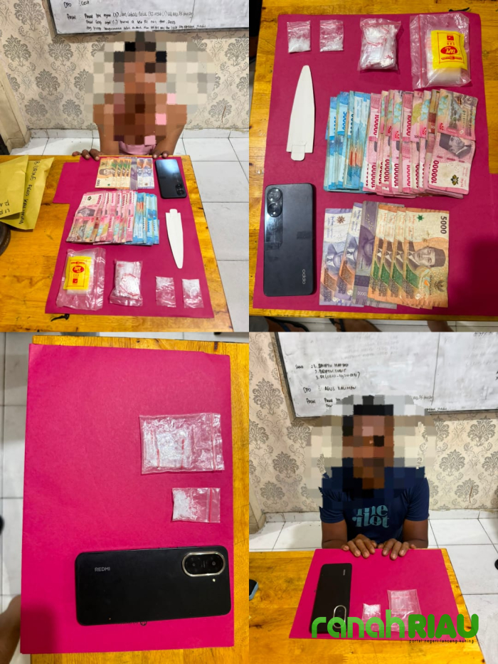 Satgas Anti Narkoba Polres Siak Bongkar Jaringan Peredaran Narkotika, 2 Bandar diamankan di Kampar