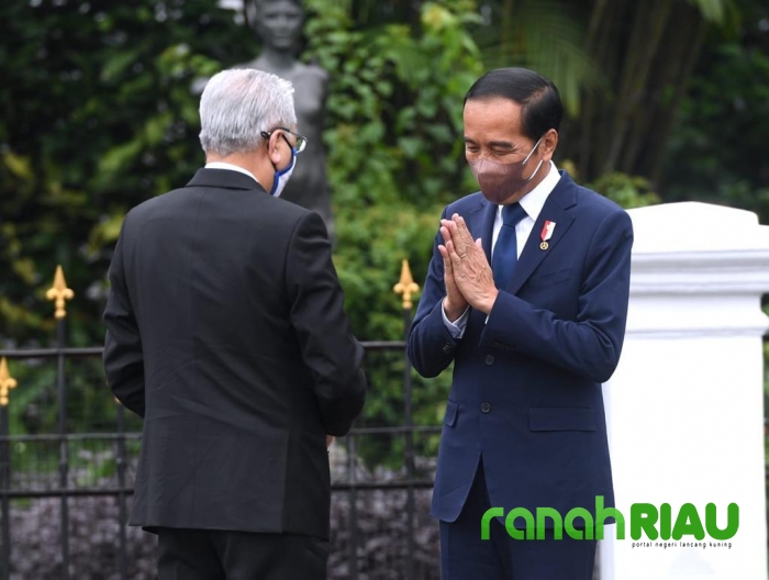 Presiden Jokowi sambut kunjungan resmi Pertama PM Ismail Sabri di Istana Bogor