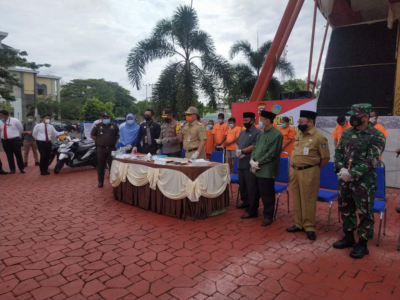 Kapolres Bengkalis Pimpin Pres Realese Pengungkapan Tindak Pidana Narkoba