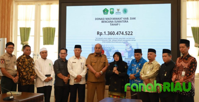 Donasi Tahap Pertama Warga Siak untuk Korban Bencana Sumatera Tembus Rp1,3 Miliar
