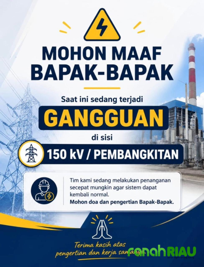 Gelap Massal Lumpuhkan Sumbagut, Sistem Kelistrikan Sumatera Utara dan Tengah Terpisah