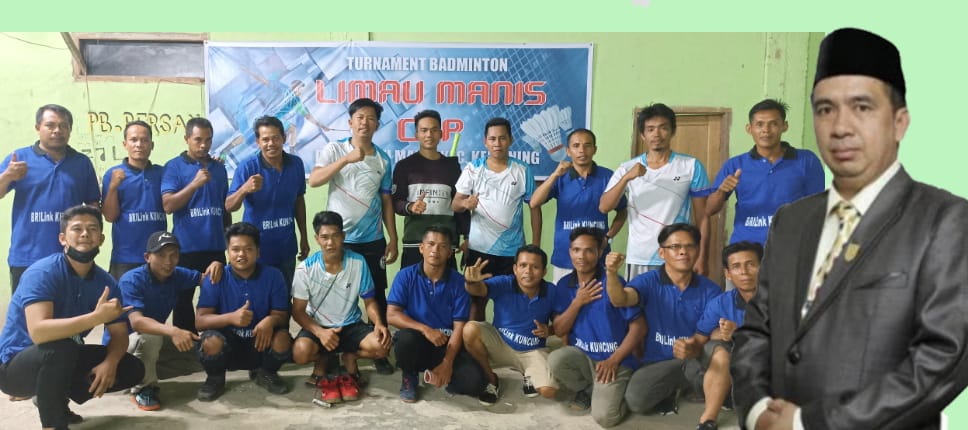 Ketua DPRD Inhil Siap Hadiri Final Turnamen Batminton Limau Manis CUP Kemuning