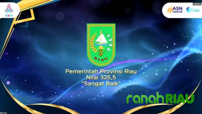 Pemrov Riau Raih Penghargaan Sistem Merit Predikat Sangat Baik dari BKN