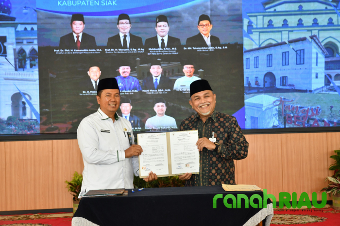 BRK Syariah dan BWI Kabupaten Siak, dalam Rangkaian Launching Program Kota Wakaf