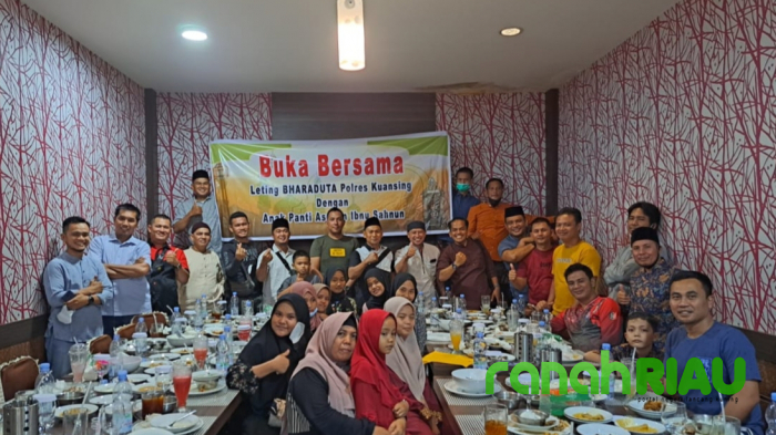 Alumni Ba Polri 2003 (BDN) Polres Kuansing Gelar Buka Puasa Bersama Anak-Anak Yatim Piatu