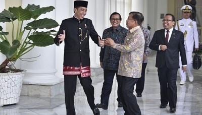 Tepis Isu tak Harmonis, Jokowi-JK Pamer Kebersamaan di Istana Bogor