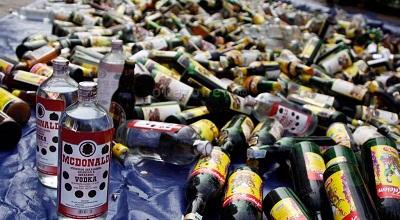 Razia Cipkon Polres Meranti Jelang Ramadhan, sita Miras dari Warung