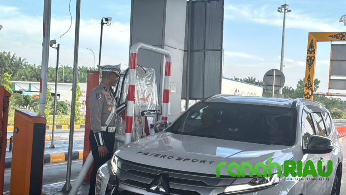 Turunkan Speed Gun di Tol Permai, Operasi Patuh Lancang Kuning jaring 9 Pelanggar Lalu Lintas