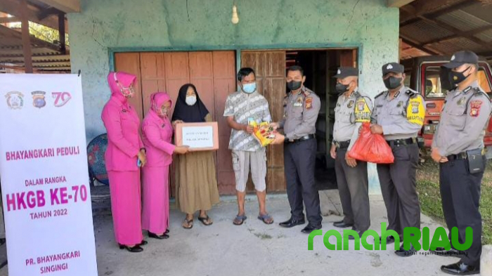 Polsek Singingi Peduli Masyarakat Kurang Mampu, Termasuk Kenyamanan Beribadah