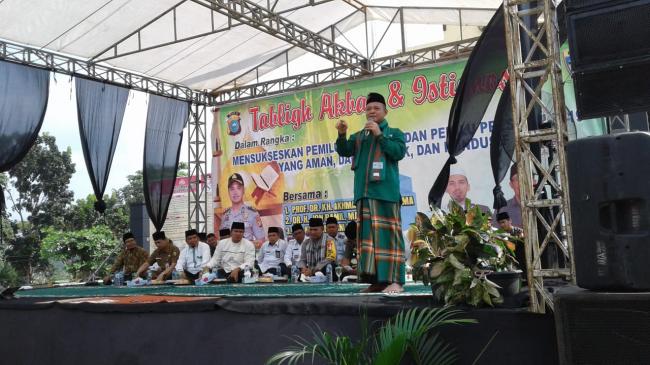 Polres Kuansing Gelar Tabligh Akbar Demi Mensukseskan Pileg dan Pilpres 2019
