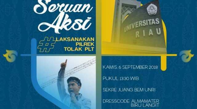 BEM Universitas Riau Sampaikan Seruan Aksi