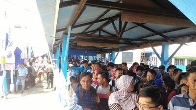 Suasana Arus Balik, Pelabuhan Selatpanjang dipenuhi Penumpang tujuan Kepri