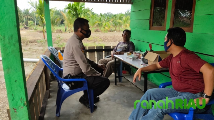 Polsek Ukui Cek lahan Jagung hybrida untuk Ketahanan Pangan