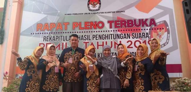 Tingkat Partisipasi Masyarakat Kuansing di Pemilu 2019 Capai 81,87 Persen