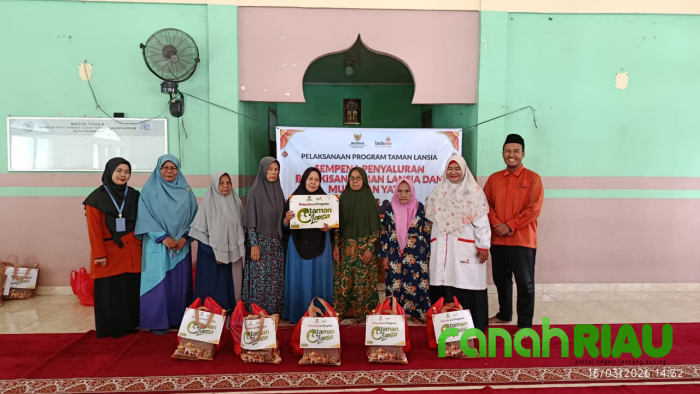 LazisMu Pekanbaru Taja Taman Lansia dan Muliakan Yatim, Wujud Nyata Sinergi dengan BAZNAS