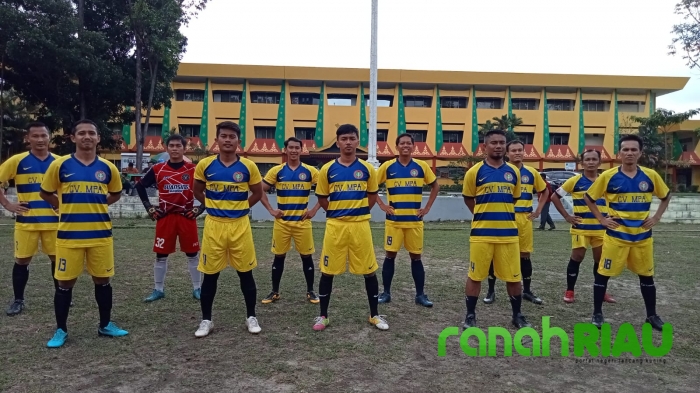 Berhasil kalahkan PGRI Inhu 1-0, Pelatih PGRI Disdik Pekanbaru targetkan Juara