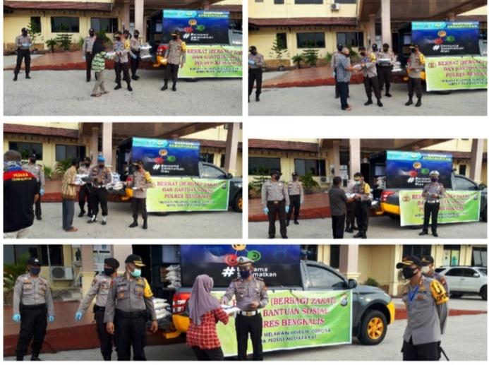 Kapolres Bengkalis Beri Bantuan Sosial dan Peduli Terhadap Masyarakat