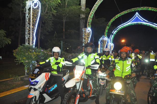 Jenderal Pimpin Patroli Malam Pam Pemilu Kota Medan