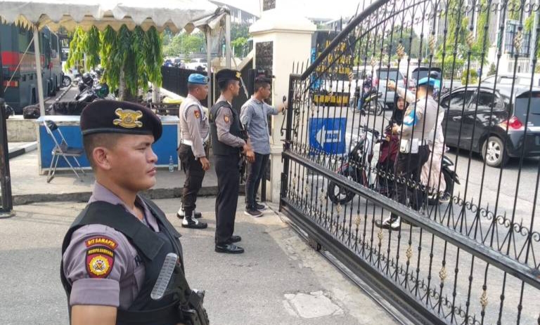 Mapolda Riau mulai memperketat pengamanan