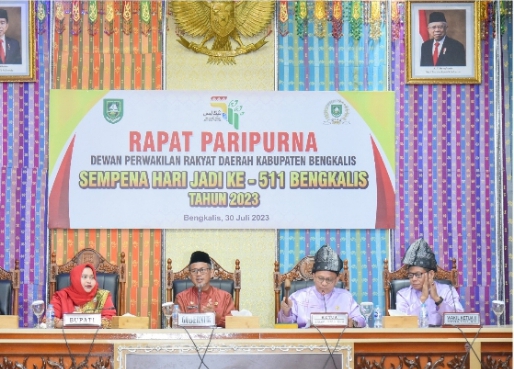 Sempena Hari Jadi Bengkalis ke-511, DPRD Bengkalis Gelar Rapat Paripurna