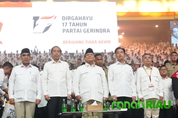 Momen Jokowi Serukan Siap Pak! ke Prabowo di HUT Gerindra